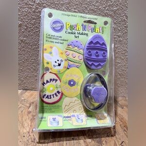 Wilton Push 'N Print Easter Cookie Set - Purple and Yellow